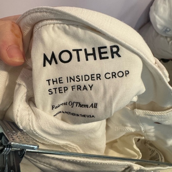 Mother the insider crop step Frey in white - Picture 5 of 6